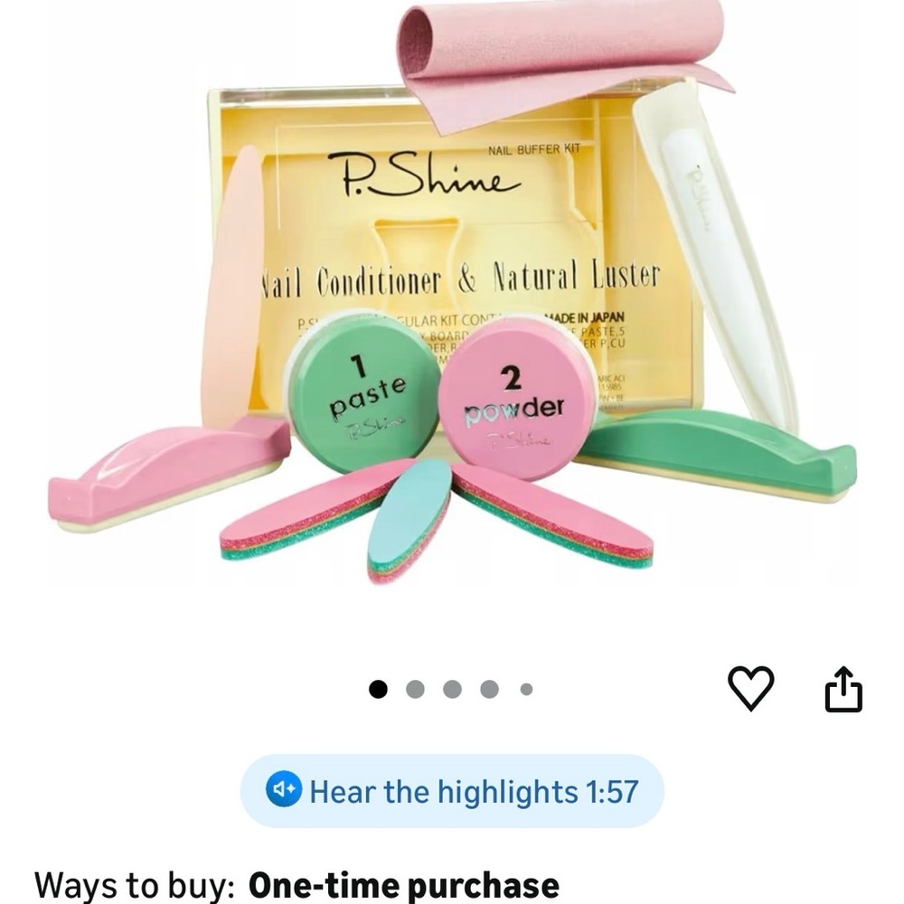 P.shine Japanese Manicure Kit - Nail Strengthener and Growth Set Discounted!